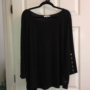 Calvin Klein Women’s Plus Size 3/4 Sleeve Top 3X